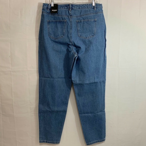 Missguided Womens NWT Riot Highwaisted Mom Jeans in Rigid Blue Size 12R / UK 16R - Picture 5 of 6